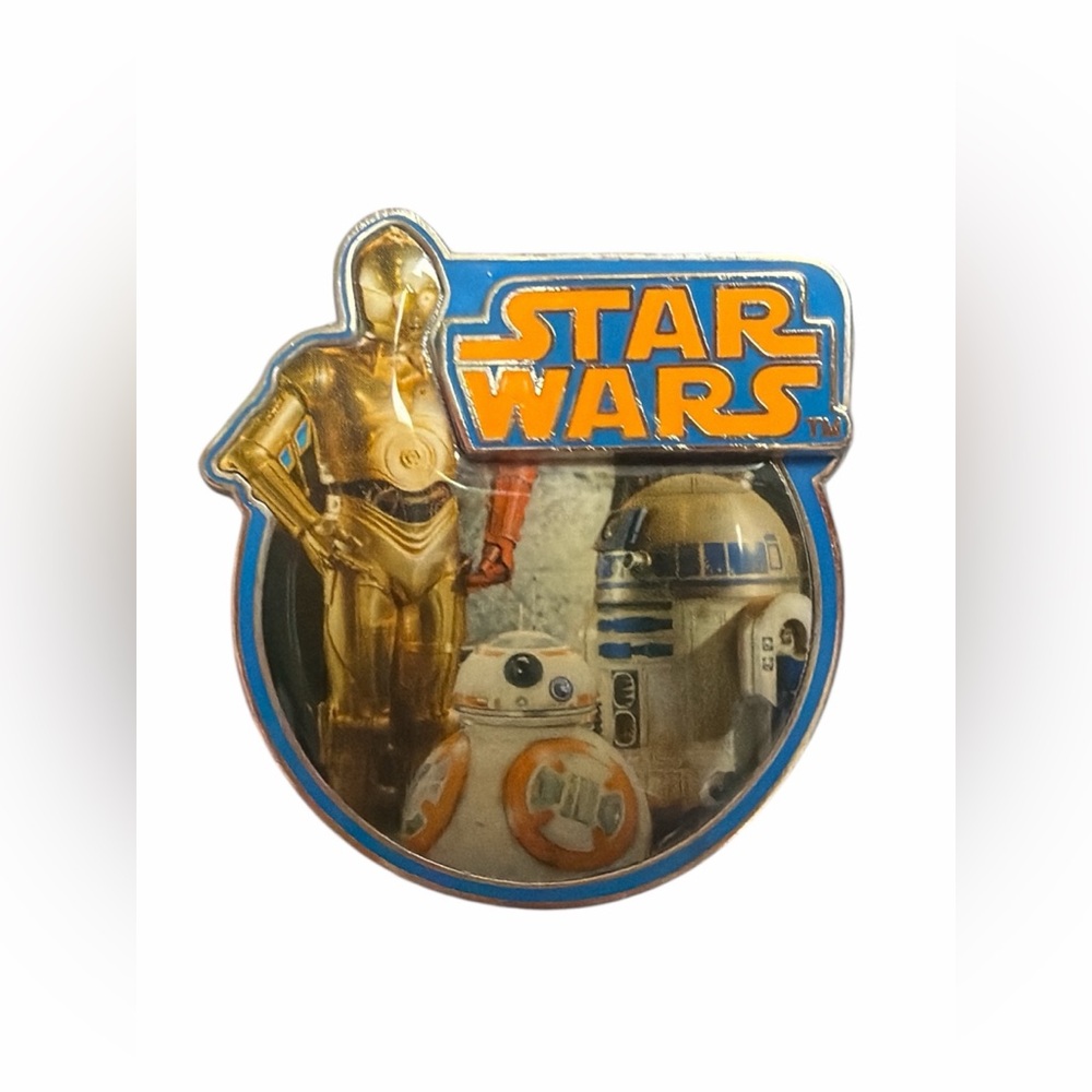 Disney Star Wars The Force Awakens Droid Pin C-3PO R2-D2 BB-8 Limited Addition